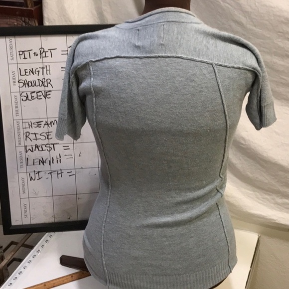 Banana Republic Heritage Collection Gray/Blue Wool Blend  Sweater Sz XS - Picture 2 of 14